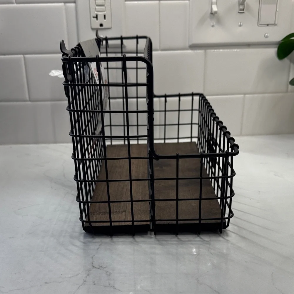 Adrit Wall Organizer with Wall Basket